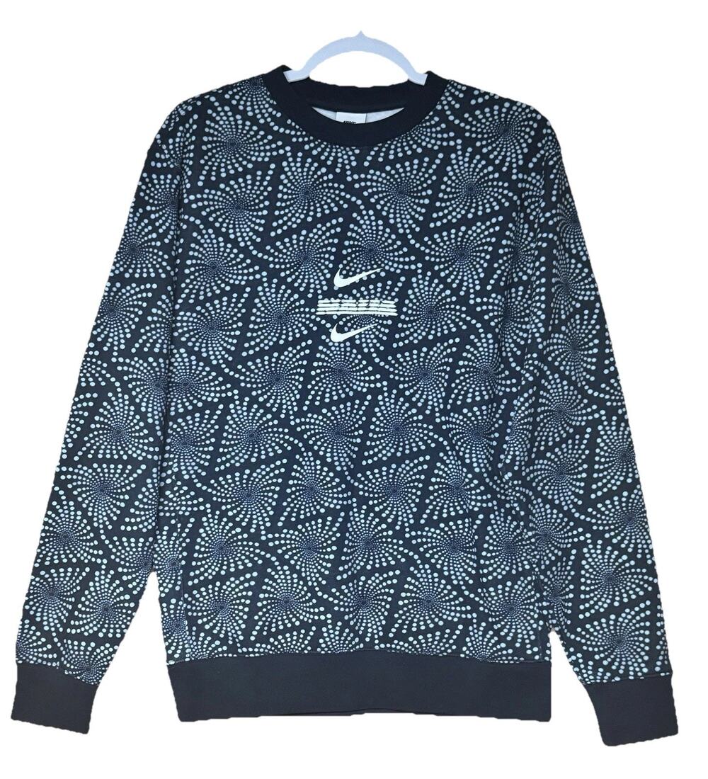 Nike Nigeria Navy Football Federation Soccer Crewneck Blokecore Club Fleece Sz S
